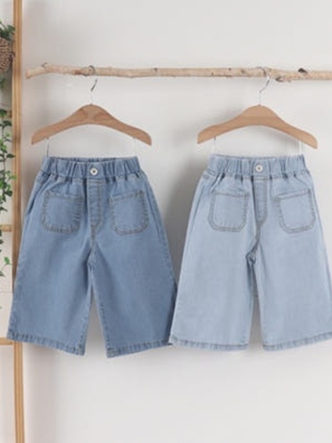 Denim Wide Shorts Denim Wide Shorts