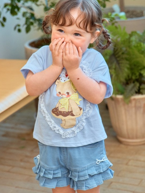 Lace Heart Print Tee Lace Heart Print Tee