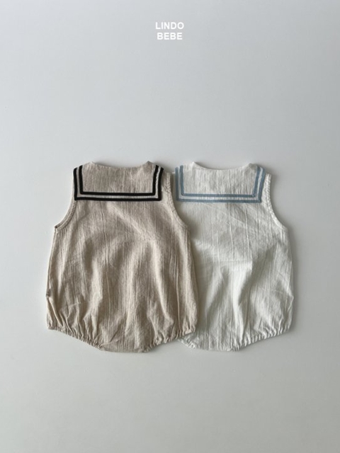 Bebe Sailor Linen Bodysuit