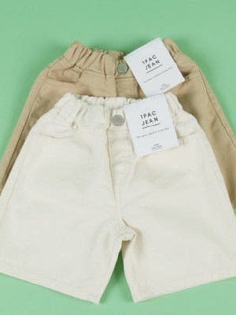 Wide Hard-Washed Bermuda Cotton Pants Wide Hard-Washed Bermuda Cotton Pants