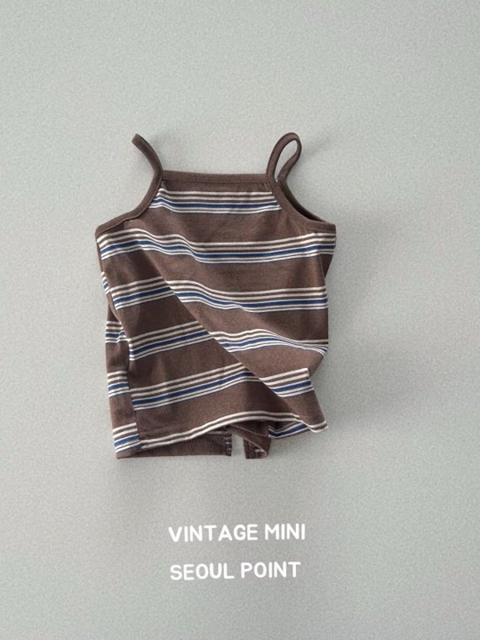 Striped Strap Sleeveless