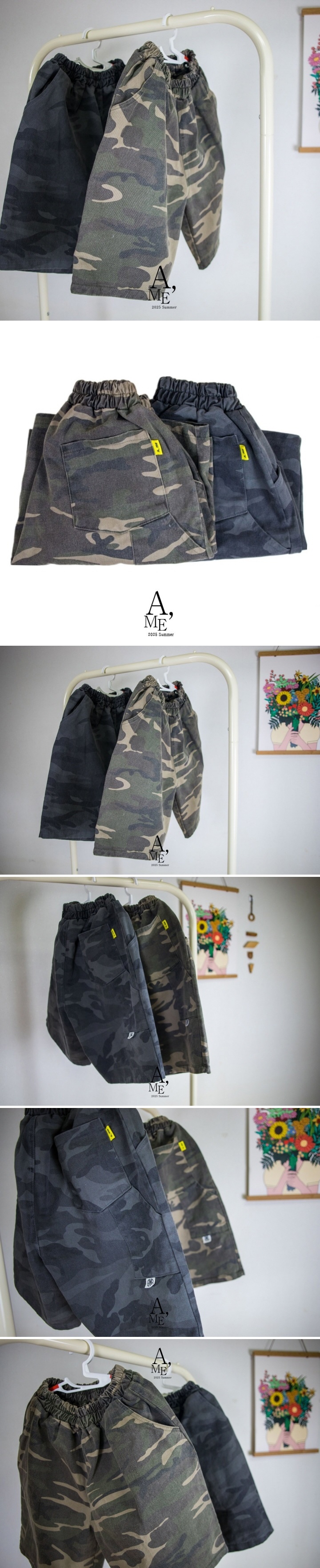 A Me - Korean Children Fashion - #kidsstore - Camo Bermuda Shorts - 2
