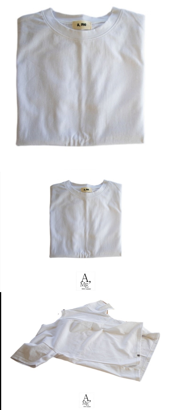 A Me - Korean Children Fashion - #minifashionista - Side Slit Short Sleeve Tee - 2