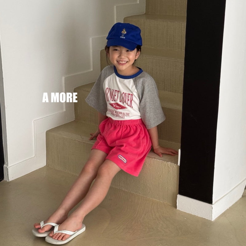 A More - Korean Children Fashion - #kidsshorts - Sunset Tee - 12