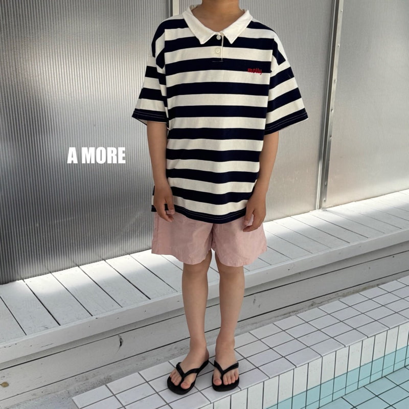 A More - Korean Children Fashion - #kidsshorts - Molly Collar Tee - 6