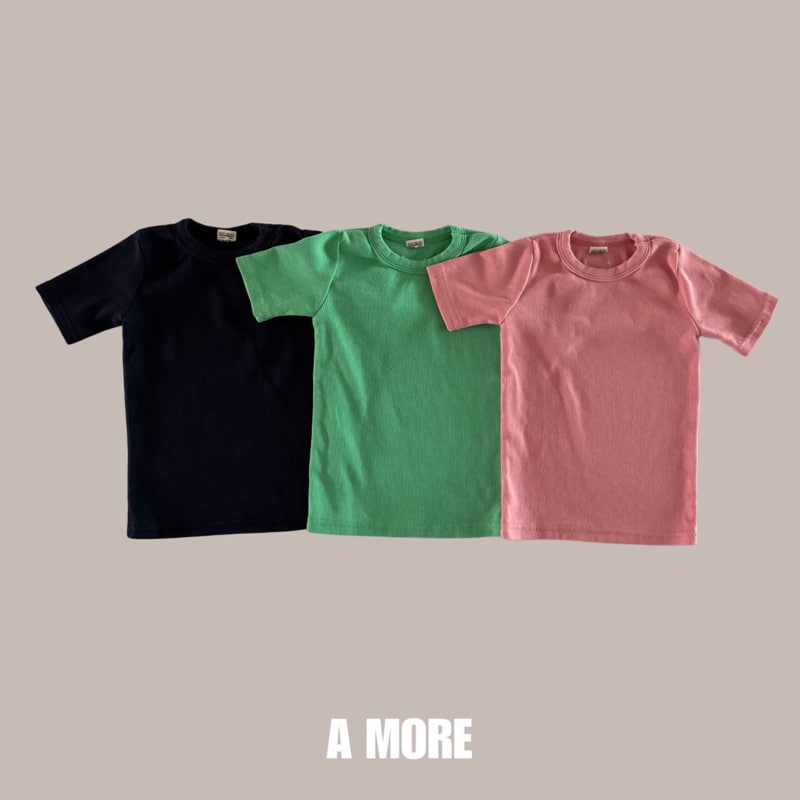 A More - Korean Children Fashion - #kidsshorts - Money Ribbed Tee