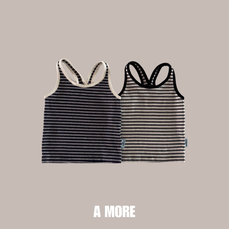 A More - Korean Children Fashion - #stylishchildhood - Double Strap Sleeveless