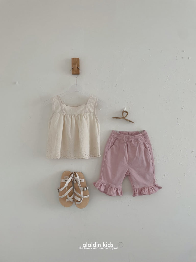 Aladin - Korean Children Fashion - #Kfashion4kids - Frill Bootcut Pants (Cotton) - 7
