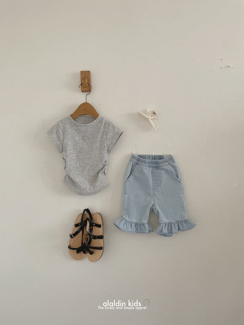Aladin - Korean Children Fashion - #childofig - Heart Shirring Tee - 10