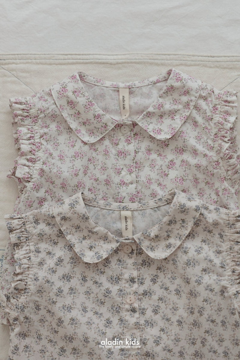 Aladin - Korean Children Fashion - #childofig - Flower Collar Blouse - 4