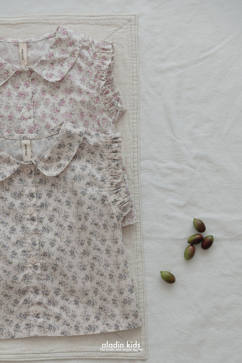 Aladin - Korean Children Fashion - #childrensboutique - Flower Collar Blouse - 5