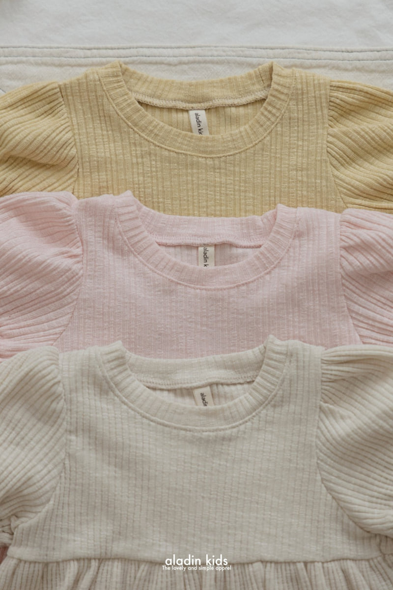 Aladin - Korean Children Fashion - #designkidswear - Signature Ribbed Blouse - 5