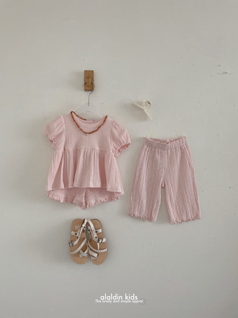 Aladin - Korean Children Fashion - #discoveringself - Signature Frill Ribbed Shorts - 12