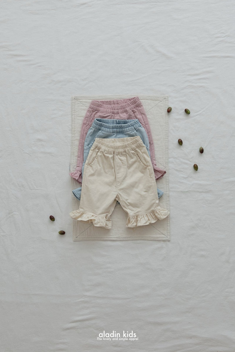 Aladin - Korean Children Fashion - #fashionkids - Frill Bootcut Pants (Cotton) - 3