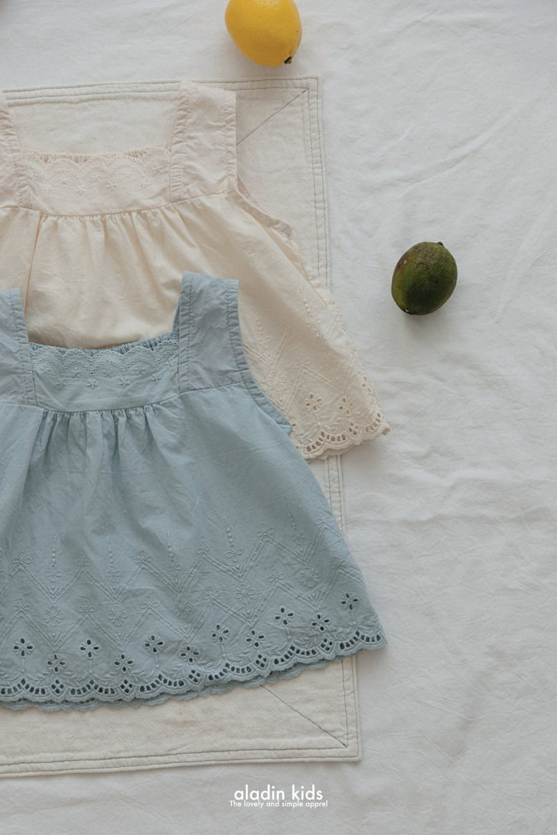 Aladin - Korean Children Fashion - #discoveringself - Lace Sleeveless Blouse - 4