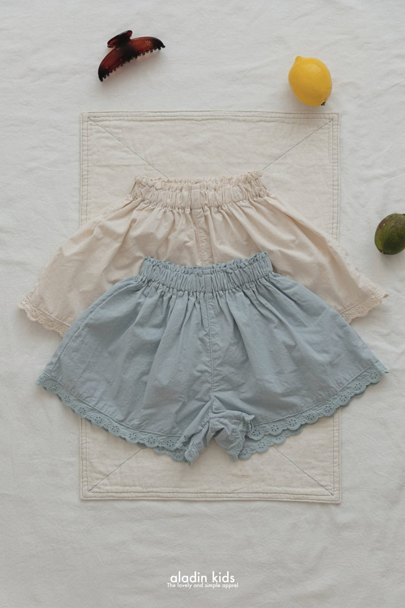 Aladin - Korean Children Fashion - #kidsstore - Lace Skirt Pants - 3