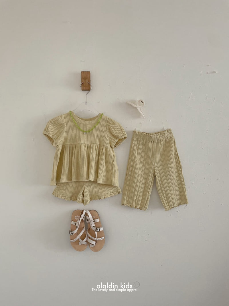 Aladin - Korean Children Fashion - #kidzfashiontrend - Signature Ribbed Blouse - 10