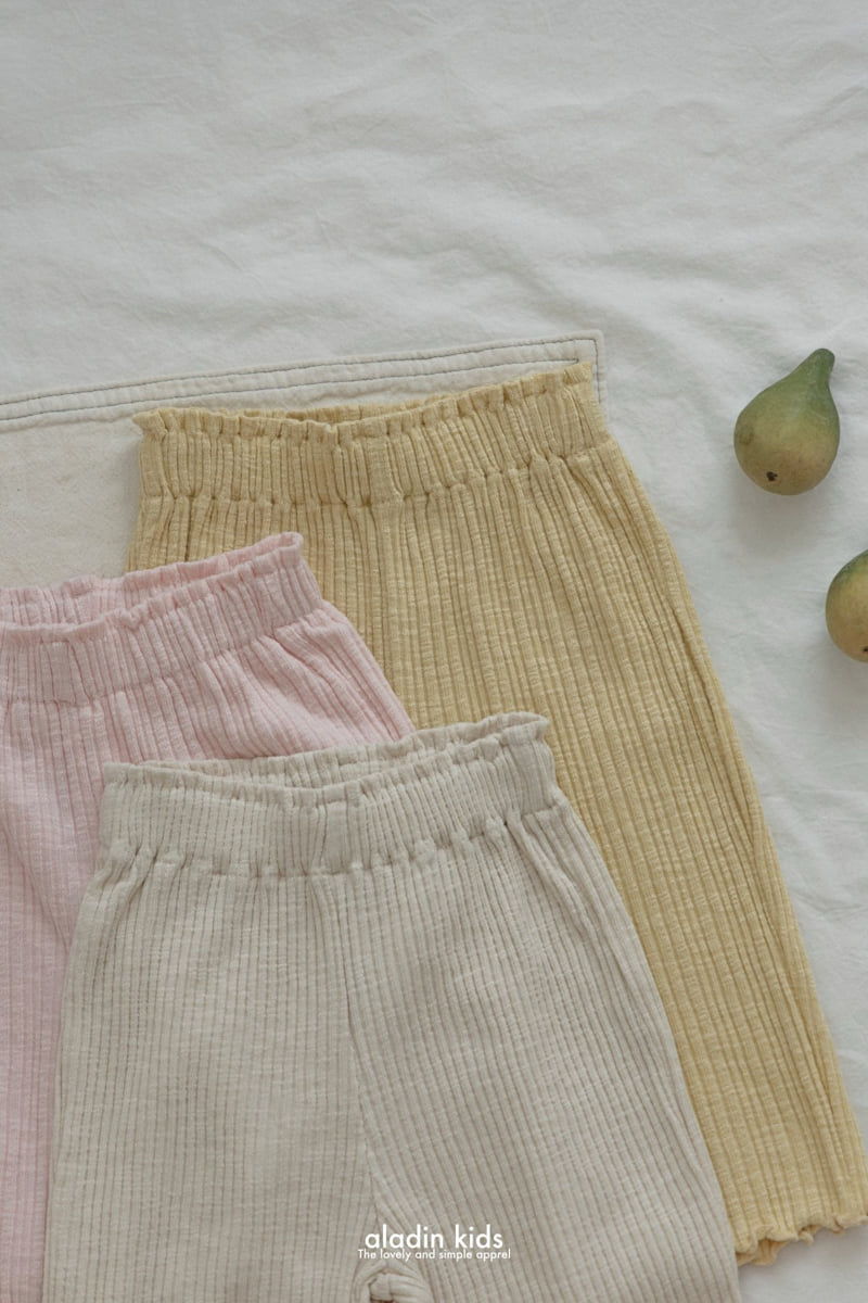 Aladin - Korean Children Fashion - #kidsstore - Signature Ribbed Pants - 4