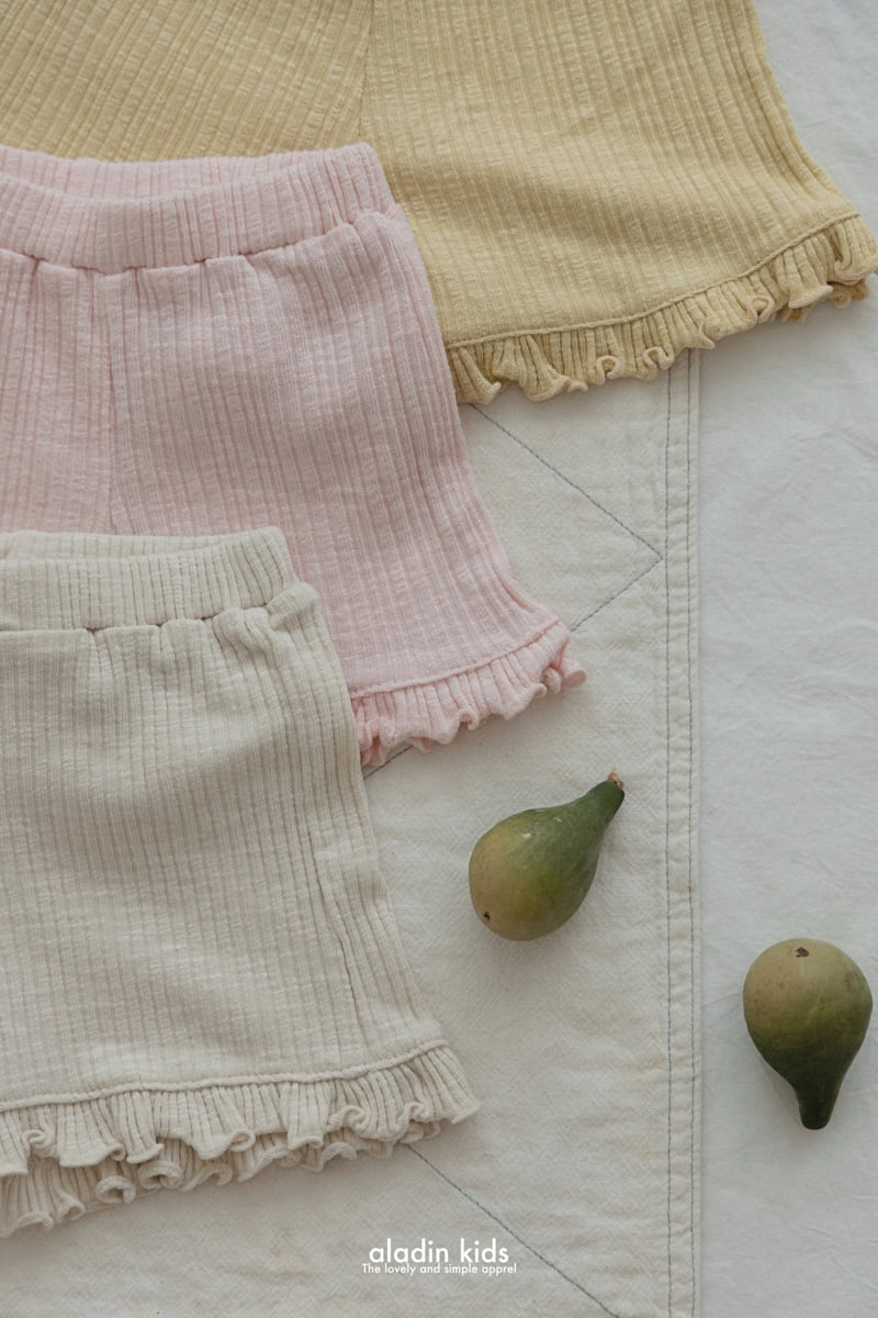Aladin - Korean Children Fashion - #Kfashion4kids - Signature Frill Ribbed Shorts - 4