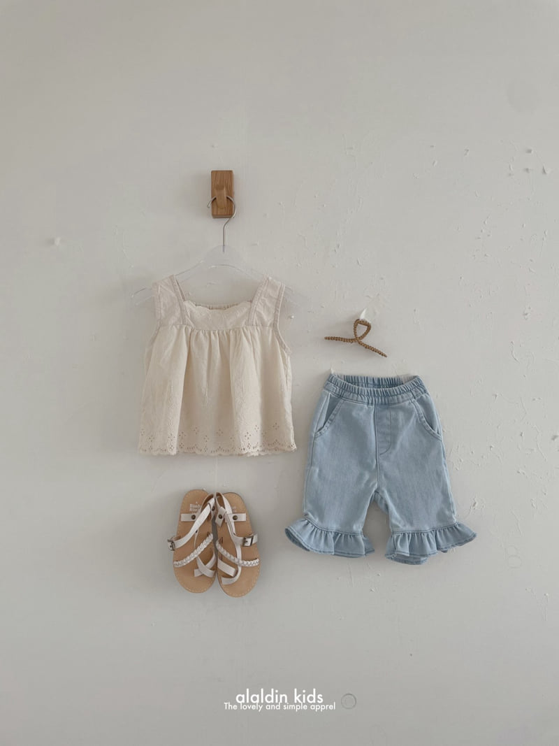 Aladin - Korean Children Fashion - #littlefashionista - Lace Sleeveless Blouse - 9