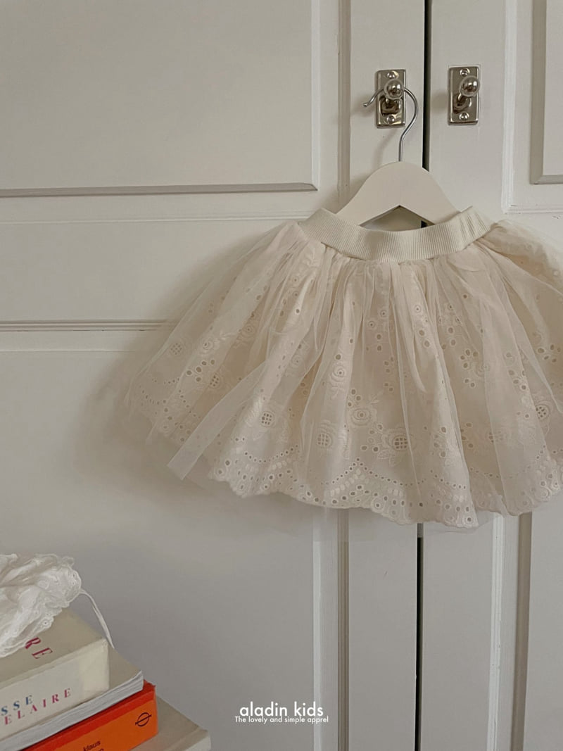 Aladin - Korean Children Fashion - #littlefashionista - Lace Sha Skirt - 5