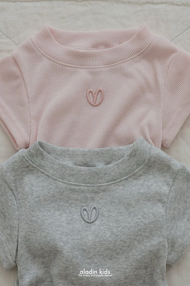 Aladin - Korean Children Fashion - #magicofchildhood - Heart Shirring Tee - 6