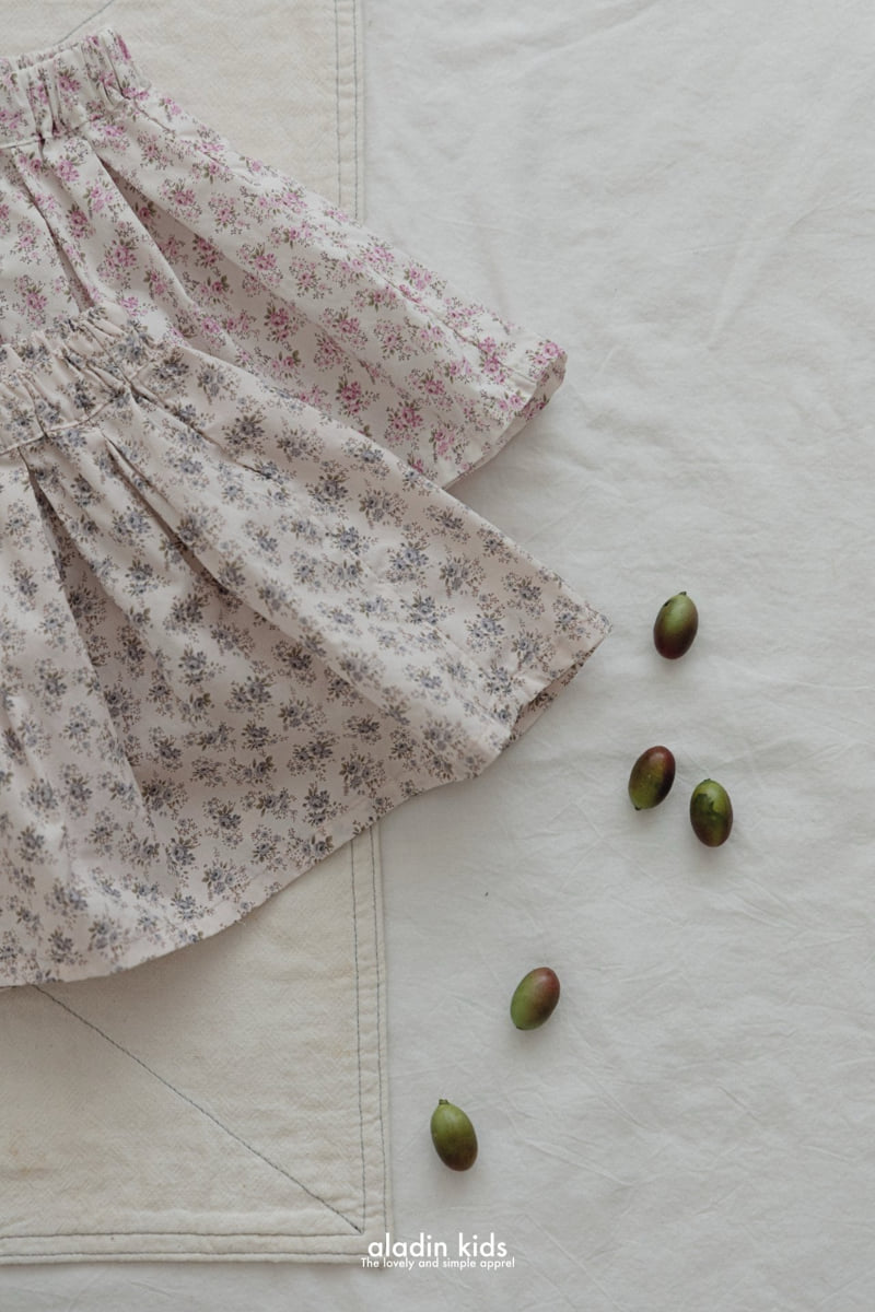 Aladin - Korean Children Fashion - #magicofchildhood - Flower Pleats Skirt Pants - 5
