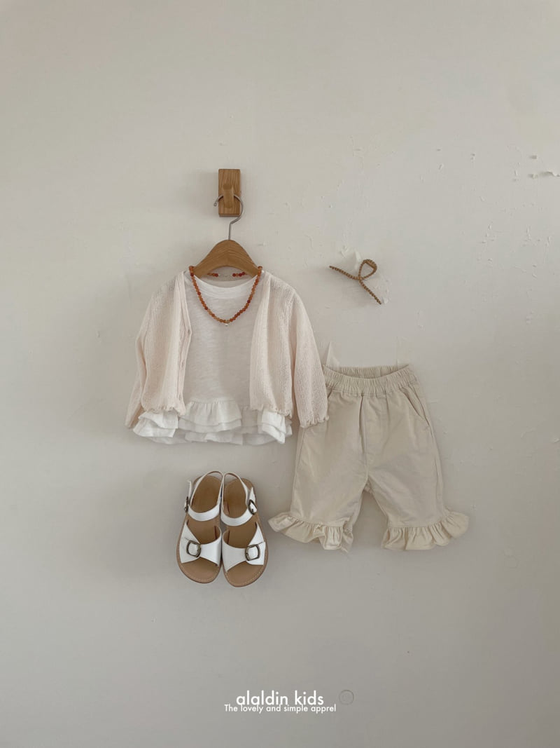 Aladin - Korean Children Fashion - #minifashionista - Frill Bootcut Pants (Cotton) - 10
