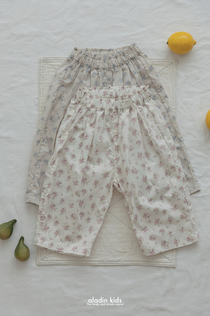 Aladin - Korean Children Fashion - #minifashionista - Comfort Flower Pants - 3