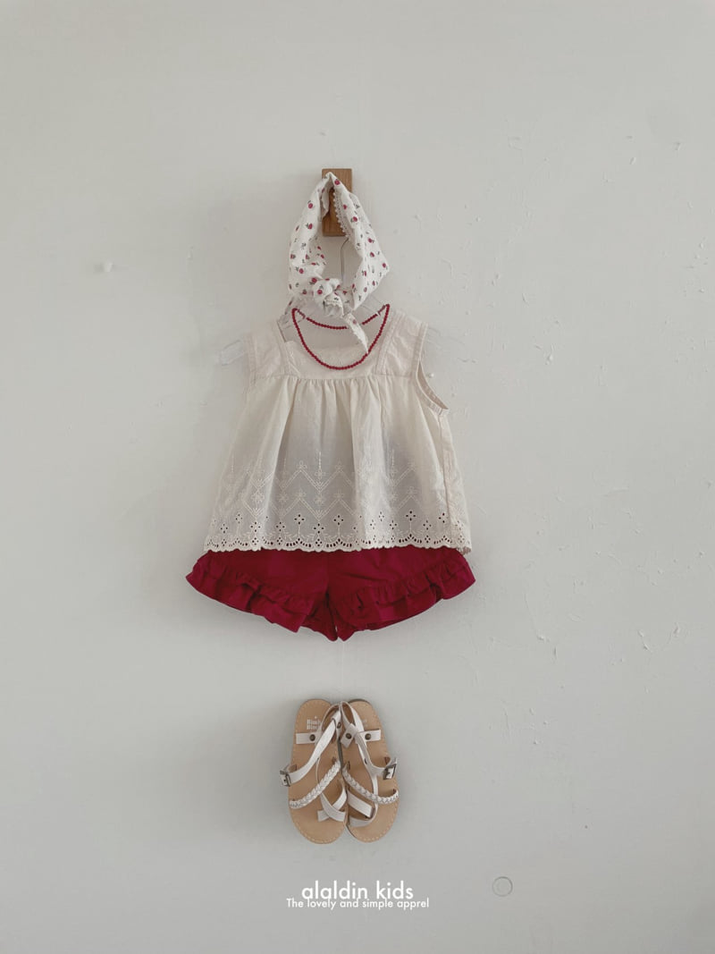 Aladin - Korean Children Fashion - #prettylittlegirls - Lace Sleeveless Blouse - 12