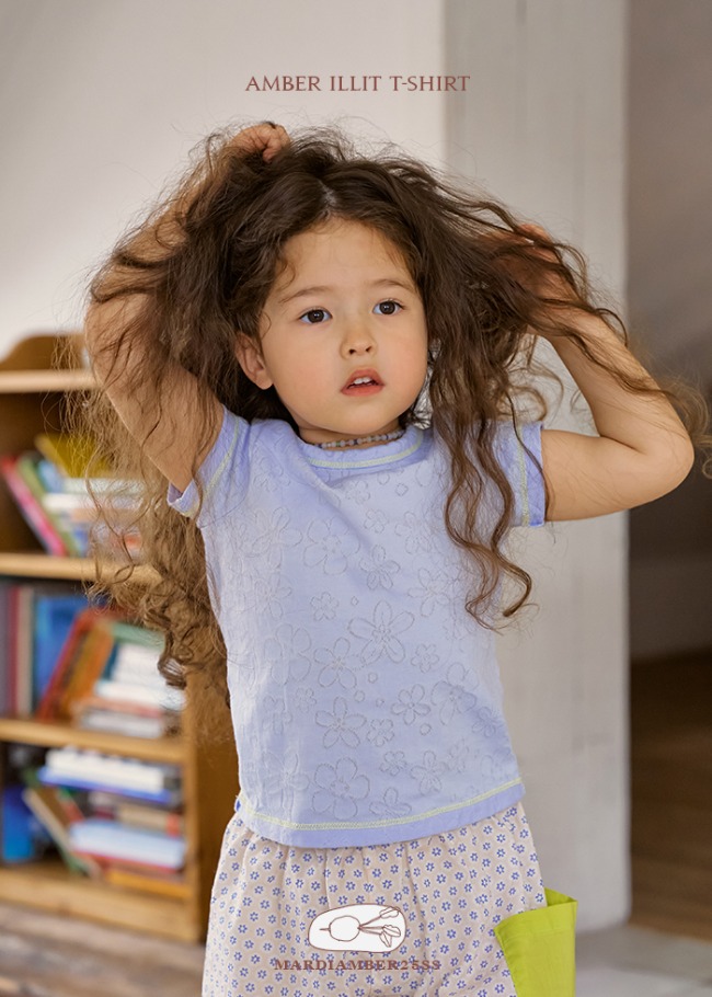 Amber - Korean Children Fashion - #kidsstore - Eyelet Tee - 2