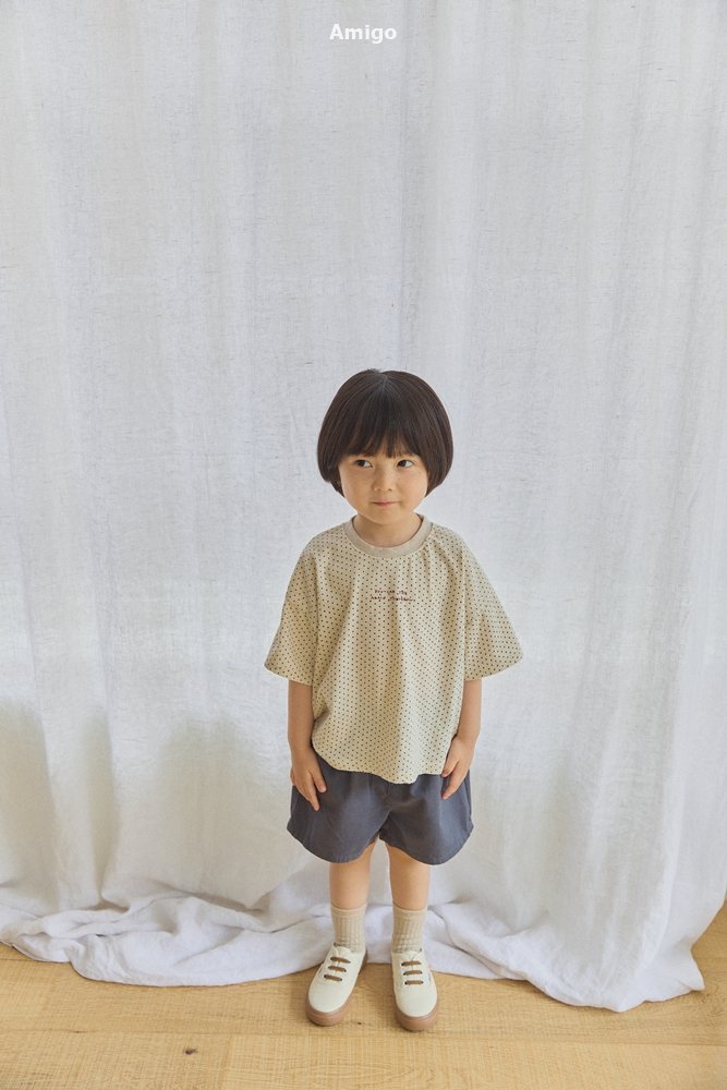 Amigo - Korean Children Fashion - #Kfashion4kids - Linen Dot Tee - 9