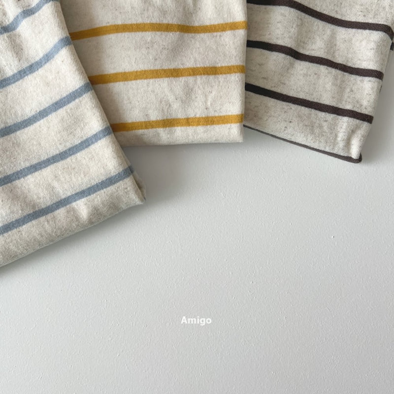 Amigo - Korean Children Fashion - #childofig - Moomin Linen Stripe Tee - 6