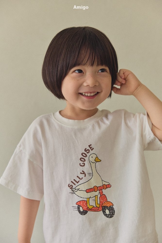 Amigo - Korean Children Fashion - #childofig - Goose Tee - 9