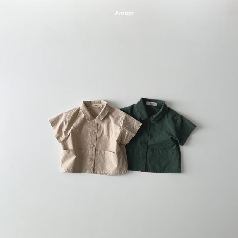 Amigo - Korean Children Fashion - #childofig - Pocket Shirt