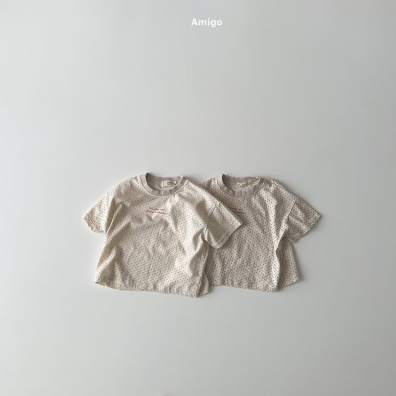 Amigo - Korean Children Fashion - #childofig - Linen Dot Tee