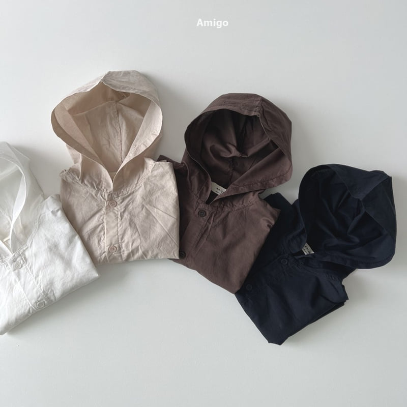 Amigo - Korean Children Fashion - #childrensboutique - Summer Hood Jumper - 2