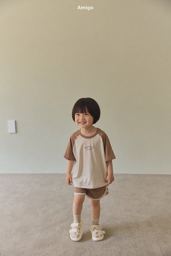 Amigo - Korean Children Fashion - #childrensboutique - Cool Raglan Set - 11