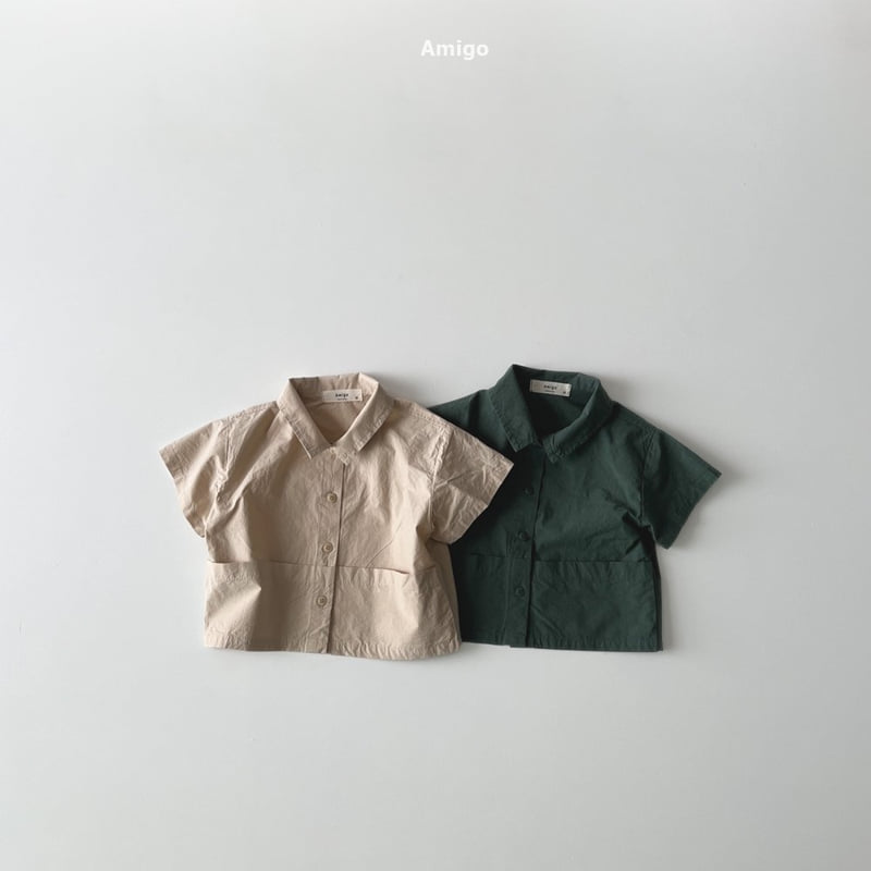 Amigo - Korean Children Fashion - #childrensboutique - Pocket Shirt - 2