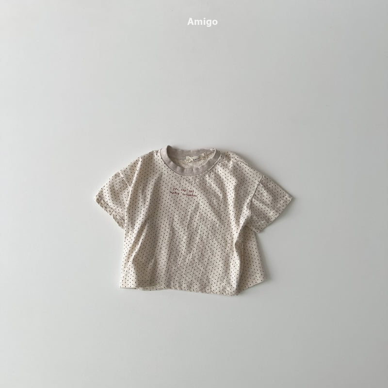 Amigo - Korean Children Fashion - #childrensboutique - Linen Dot Tee - 2