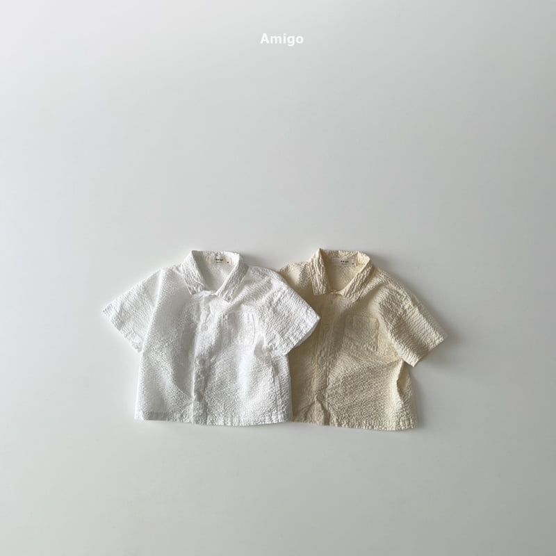 Amigo - Korean Children Fashion - #childrensboutique - Embo Shirt