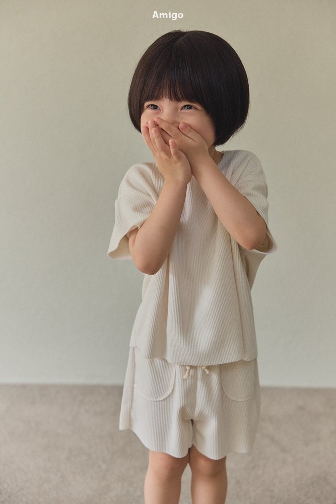Amigo - Korean Children Fashion - #childrensboutique - Vera Ribbed Set - 12