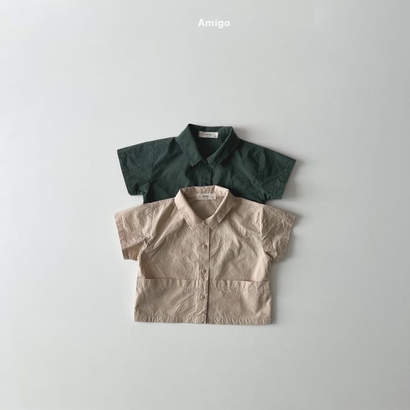 Amigo - Korean Children Fashion - #designkidswear - Pocket Shirt - 3