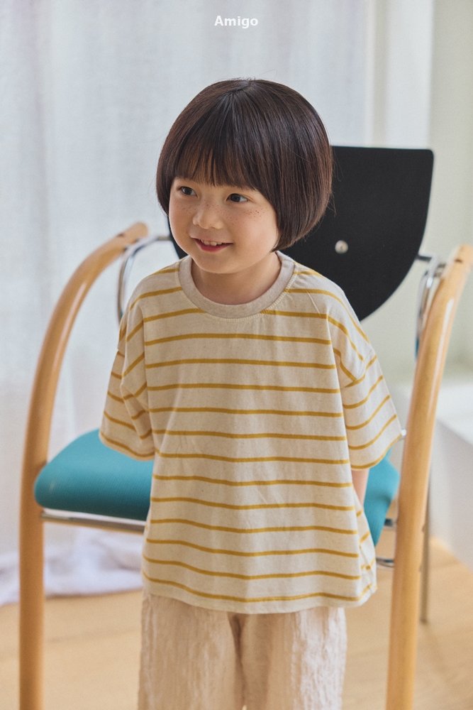 Amigo - Korean Children Fashion - #discoveringself - Moomin Linen Stripe Tee - 9