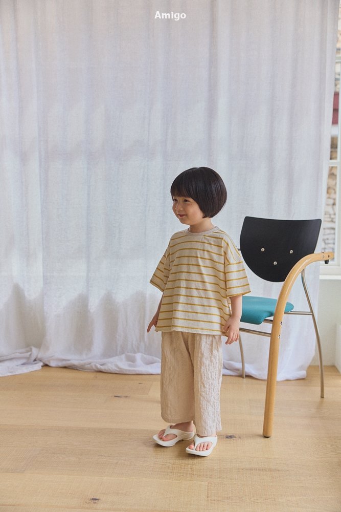 Amigo - Korean Children Fashion - #fashionkids - Moomin Linen Stripe Tee - 10
