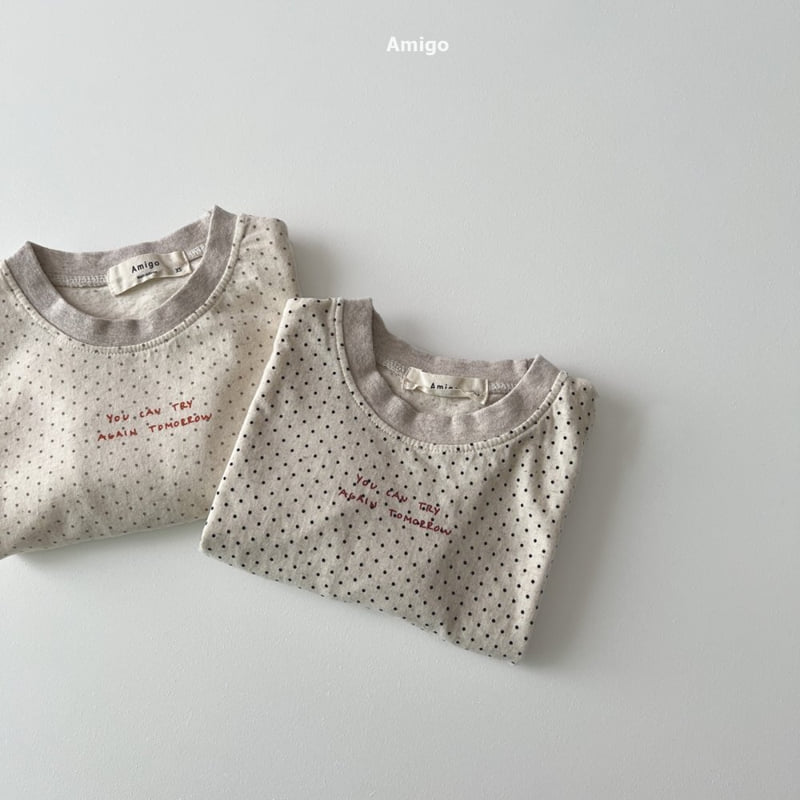 Amigo - Korean Children Fashion - #fashionkids - Linen Dot Tee - 5