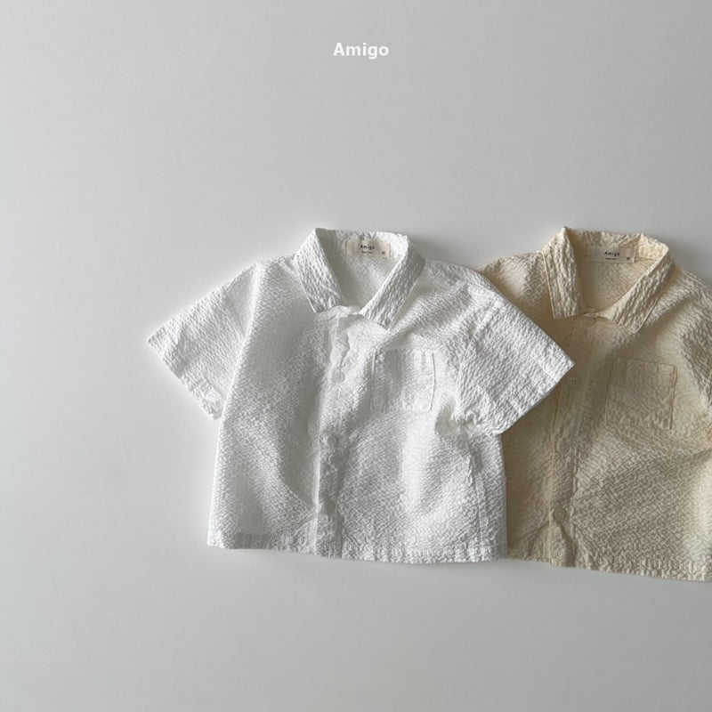 Amigo - Korean Children Fashion - #kidsshorts - Embo Shirt - 5