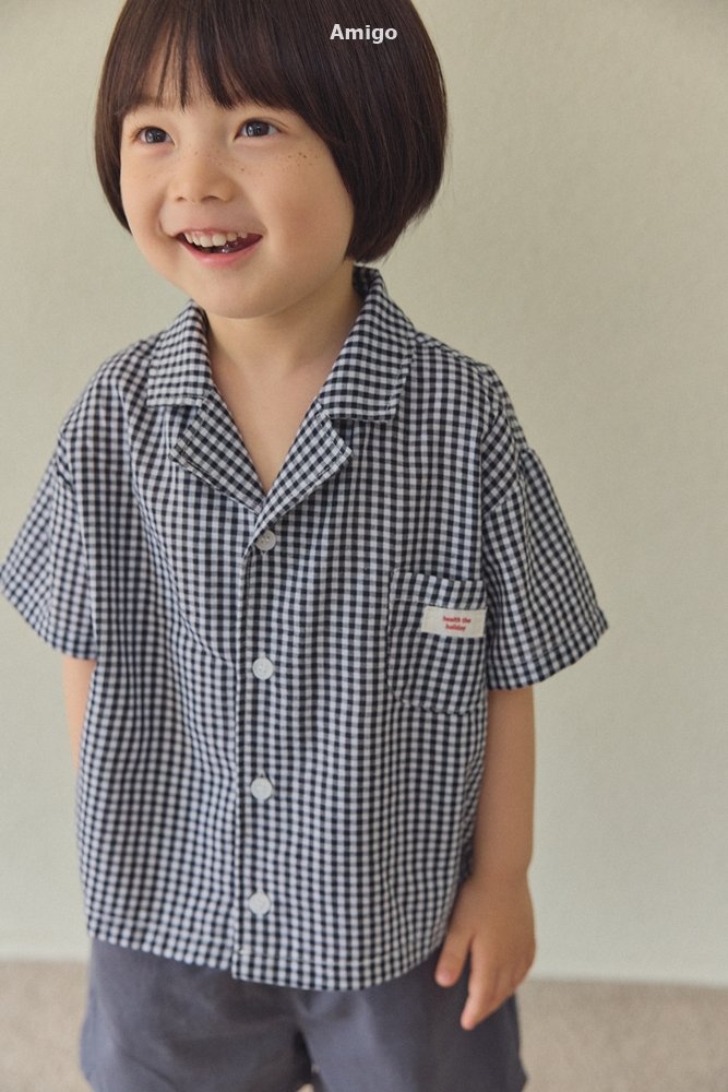 Amigo - Korean Children Fashion - #kidsstore - Check Shirt - 8