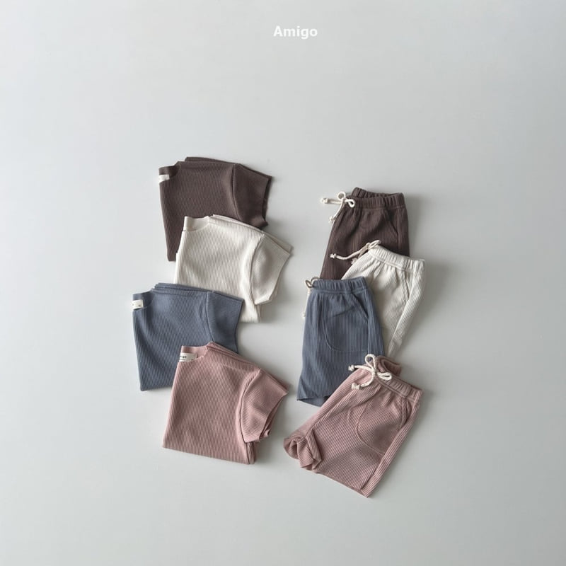 Amigo - Korean Children Fashion - #kidsstore - Vera Ribbed Set