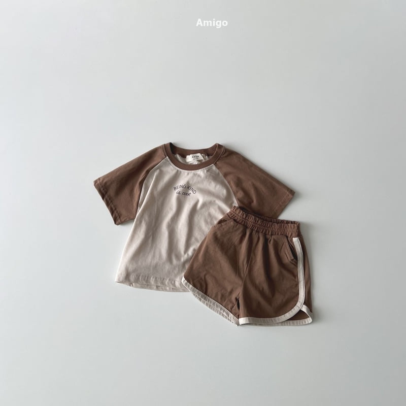 Amigo - Korean Children Fashion - #kidzfashiontrend - Cool Raglan Set - 3
